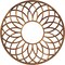 Ekena Millwork Cannes Architectural Grade PVC Pierced Ceiling Medallion, Antiqued Copper, 16"OD x 5 1/2"ID x 1/2"P CMPP16CNACO - alternate 1